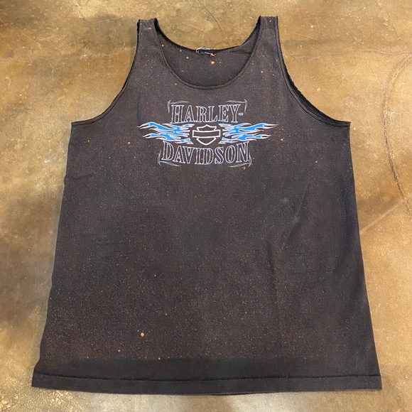 VTG Y2K Thrashed Harley Davidson Tank - Picture 1 of 10